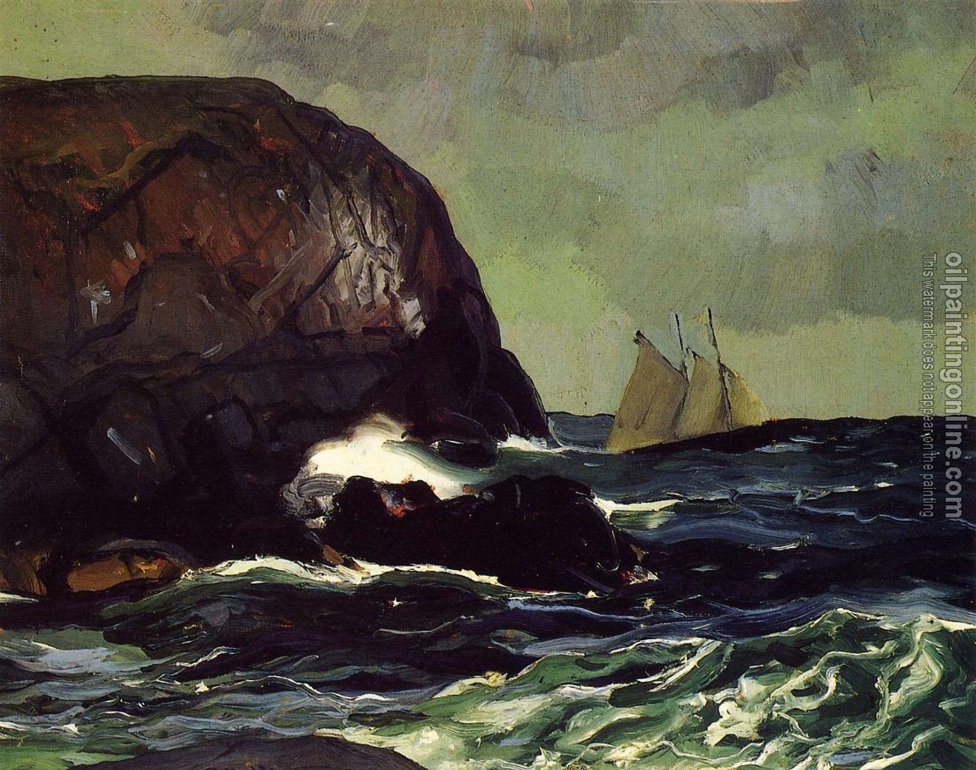 Bellows, George - Beating out to Sea